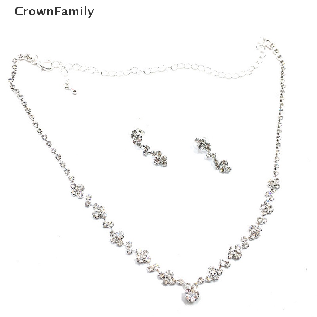 Set Khuyên Tai Đính Đá Pha Lê Sang Trọng