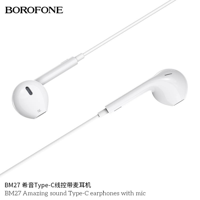 TAI NGHE BOROFONE BM 27 TYPE | CHÍNH HÃNG | Mic Lọc Thông Minh | Tiêu Chuẩn Kết Nối Mới | 100% Hàng Chính Hãng 15003