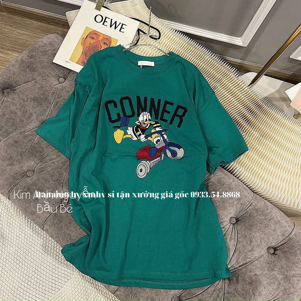 Áo thun nữ vịt conner 3 màu siêu đẹp thời trang Banamo fashion áo vịt conner 3 màu 3125
