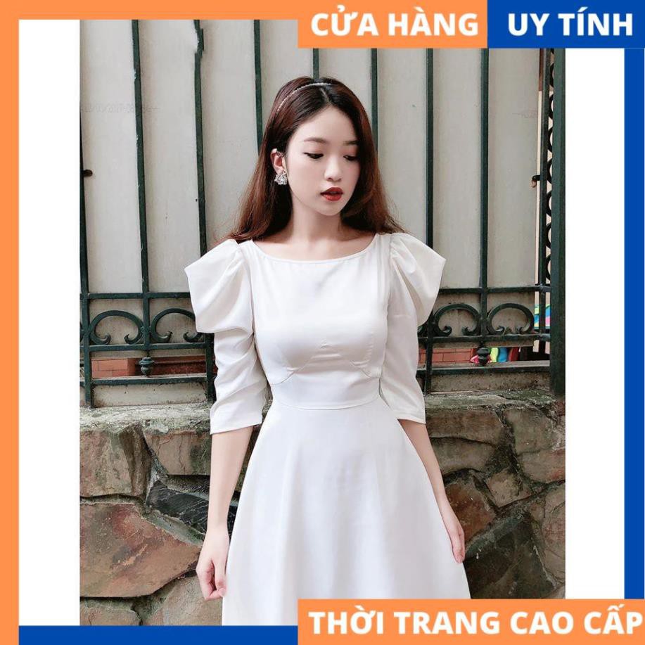 Đầm dáng dài tay phồng đính hạt sang chảnh - Elen dress [HÀNG CAO CẤP] | BigBuy360 - bigbuy360.vn