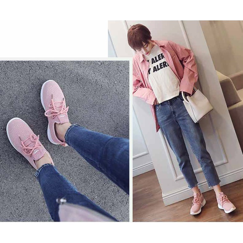 Giày thể thao lưới mềm form êm chân_G024