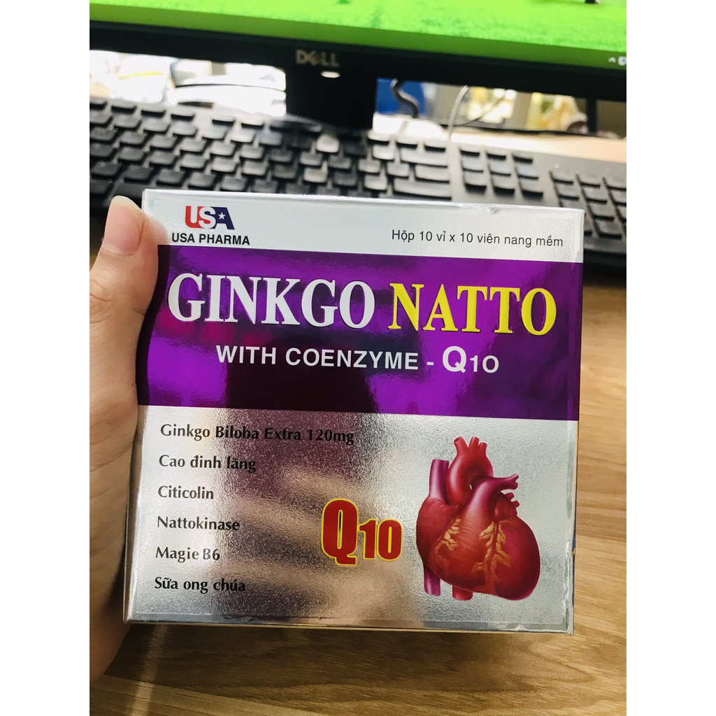 Viên uống bổ não Ginko ❤️CHÍNH HÃNG👍 Ginkgo Natto❤️ giúp hoạt huyết giảm đau đầu, hoa mắt, mất ngủ tê bì tay chân