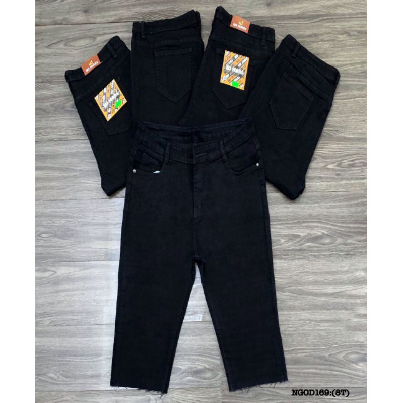 QUẦN JEANS 8 TẤC ĐEN