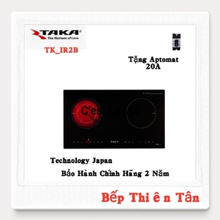 Bếp Đôi 1 Từ + 1 Hồng Ngoại Cao Cấp Quality Japan TAKA IR2B