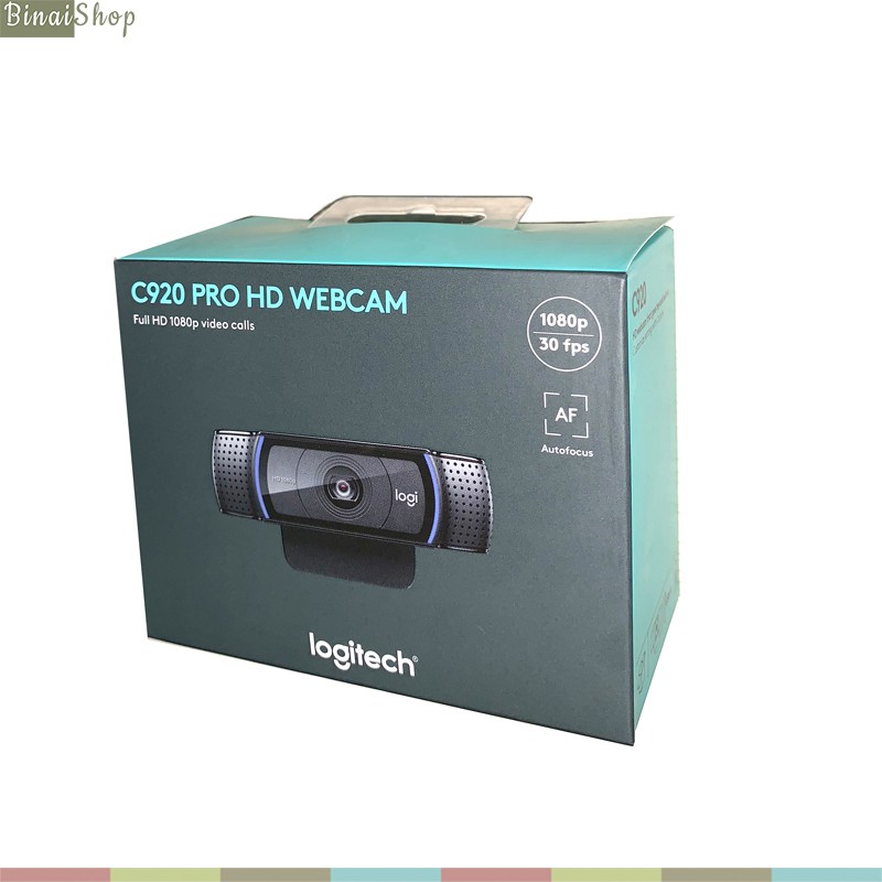 Logitech C920 Pro - Webcam HD 1080p, Tích Hợp Micro Stereo