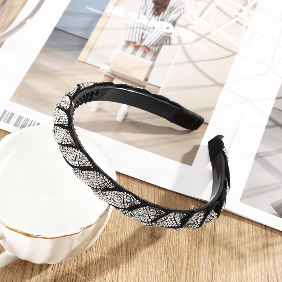 Băng đô cài tóc đính đá pha lê nhân tạo thời trang phong cách hàn quốc cho nữ