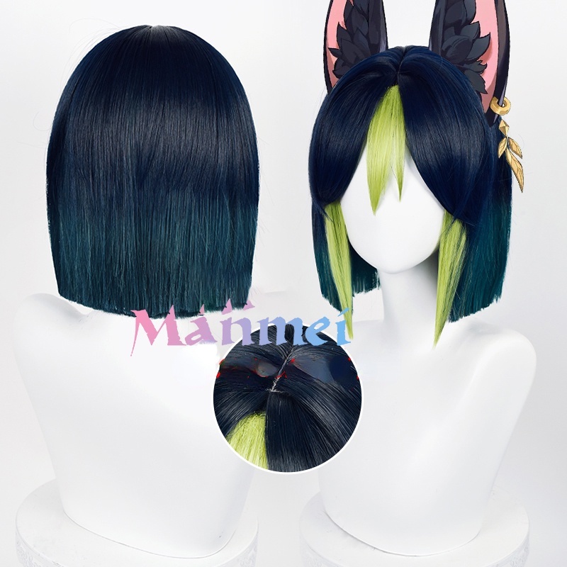 Bộ Tóc Giả Cosplay Nhân Vật 30cm Bằng Sợi Tổng Hợp Chịu Nhiệt
