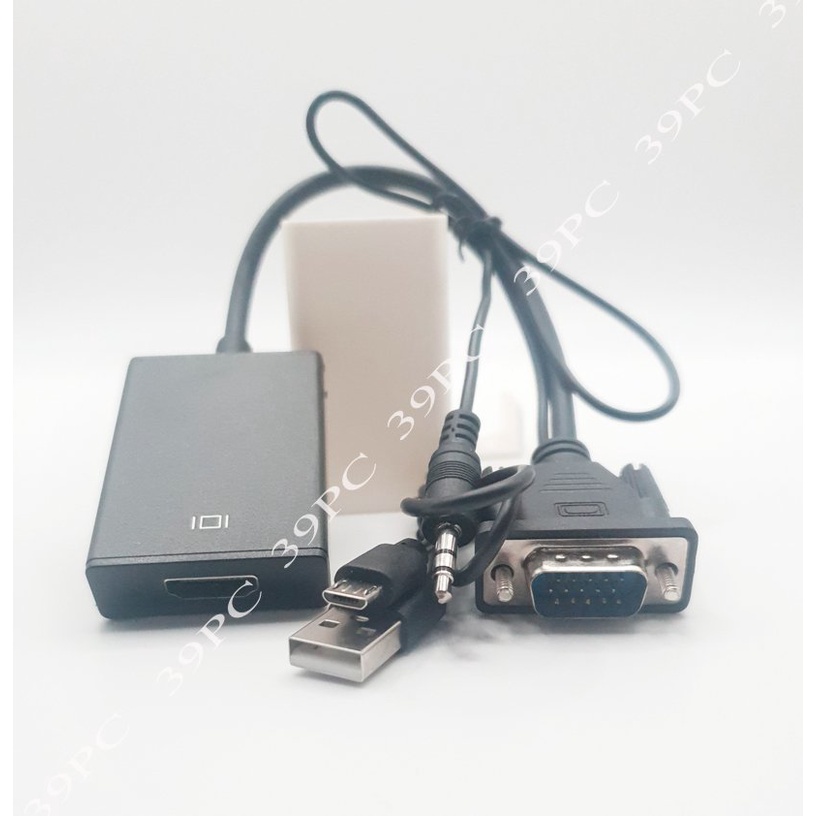 Cáp Chuyển Đổi Vga to Hdmi Có Âm Thanh