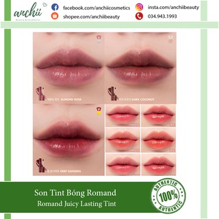 [TOP 1 UY TÍN] [MÀU MỚI 18-21] Son Tint Bóng Romand Juicy Lasting Tint (bill Hàn)