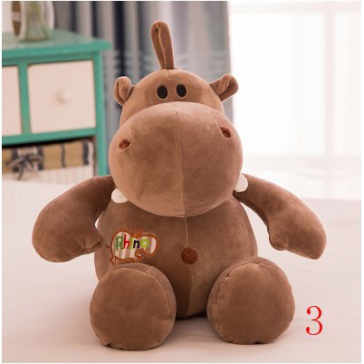 Dễ Thương Thú Nhồi Bông Hình Hà Mã Đáng Yêu Cho Bé