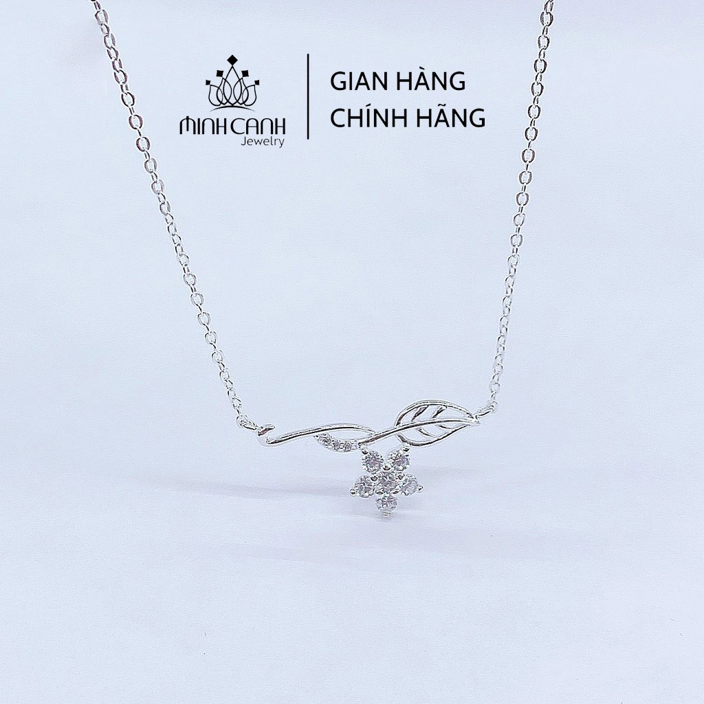 Dây Chuyền Bạc Minh Canh Jewelry - Hoa Và Lá