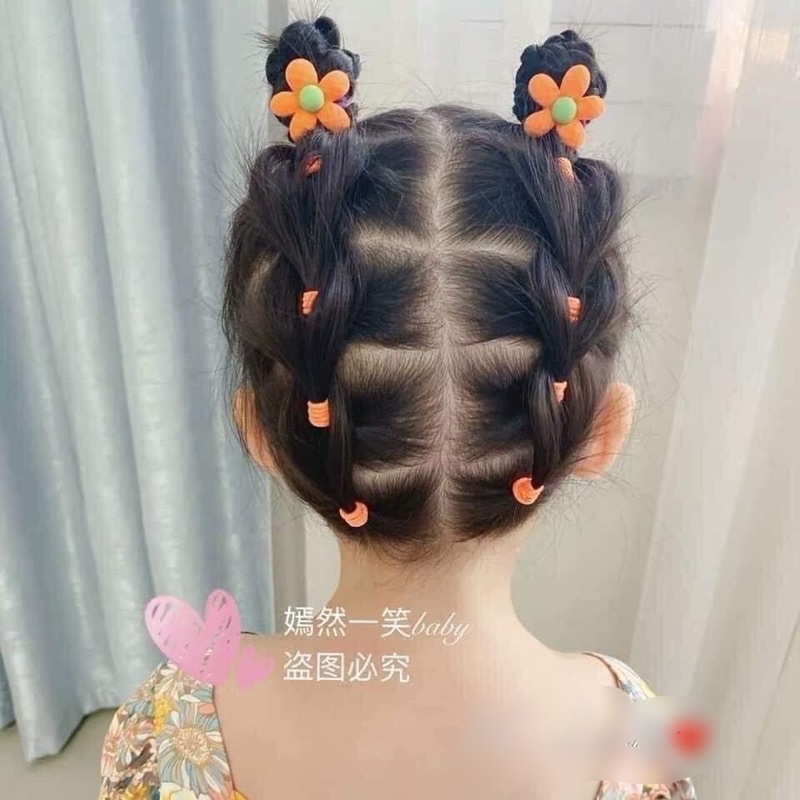 Chun Buộc Tóc Cute - Dây Buộc Tóc Nhiều Hình Dễ Thương Cho Bé Gái