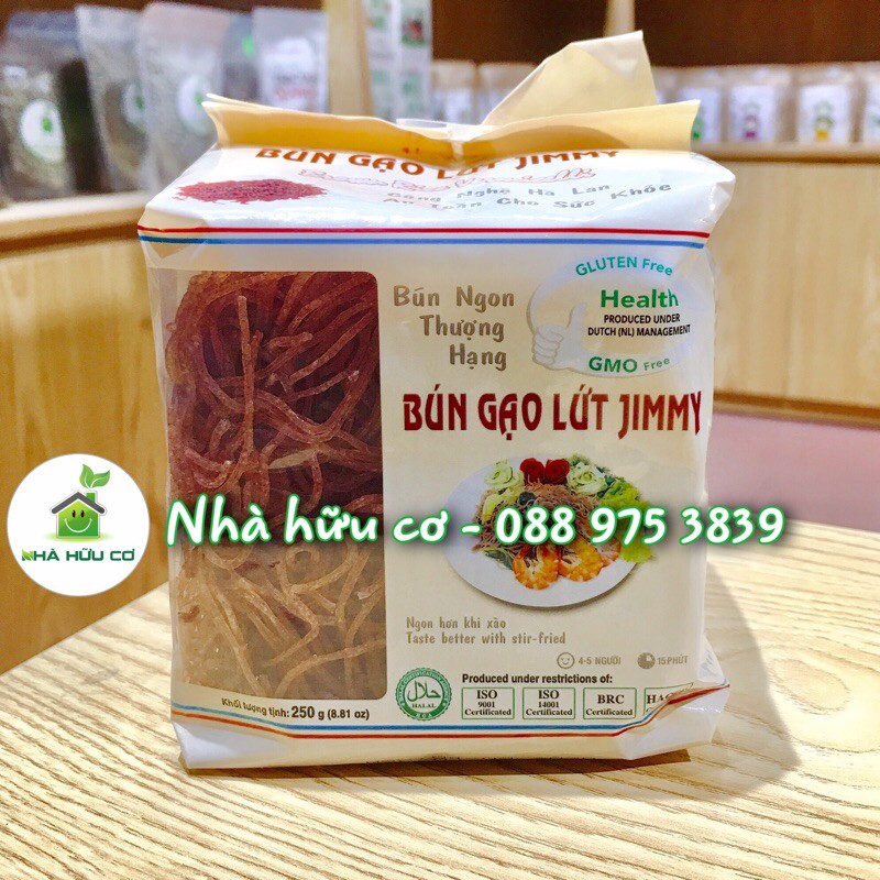 [Mã 77FMCGSALE1 giảm 10% đơn 250K] Date: 5/2022 - Bún gạo lứt Jimmy/250gr