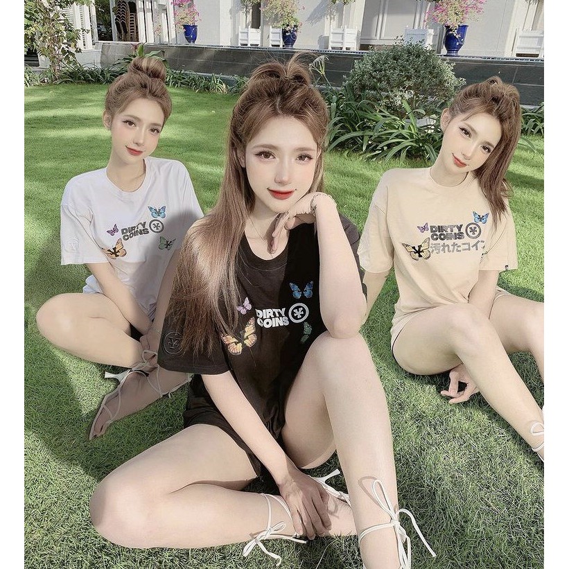 [FULLTAG CHÍNH HÃNG] Áo Thun Unisex DIR.TY-COIN BƯỚM - Thun COTTON 100% | CHUẨN LOCAL BRAND 1:1 l Size 40 - 100 Kg | BigBuy360 - bigbuy360.vn