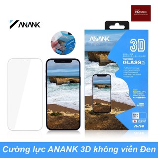 Cường lực ANANK 3D Không viền Đen cho Iphone 12 Mini , 12 Pro, 12 Promax Công nghệ Nhật Bản Japan