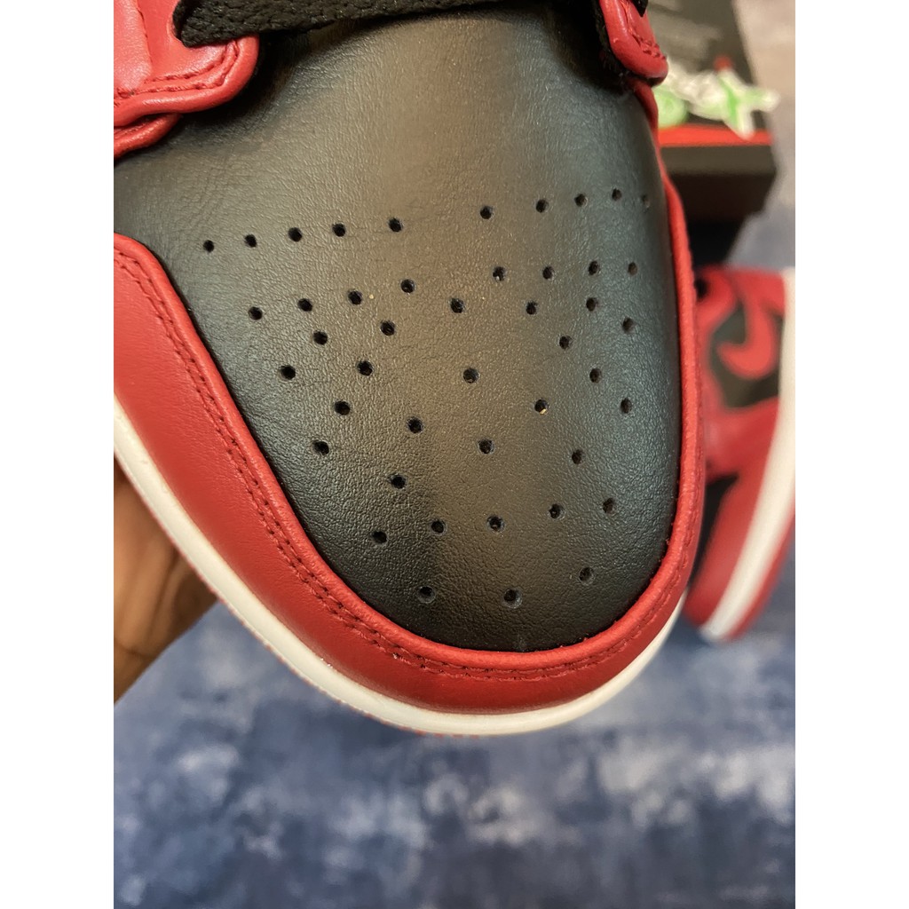 [MyGsneaker] Giày JD1 thấp cổ đỏ đen bản tiêu chuẩn