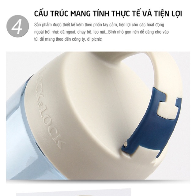 Bình Nước Nhựa Lock&amp;Lock Water Bottle Aqua