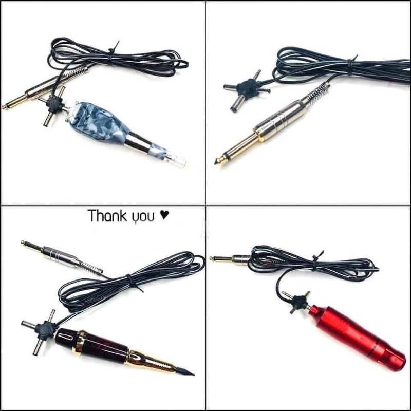 Dây Đa Năng 4 Đầu Cắm Máy Pen Phun Xăm