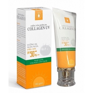 Kem chống nắng dưỡng da.. collagen uv 50..100gr/hàn quốc real/valentin 30g