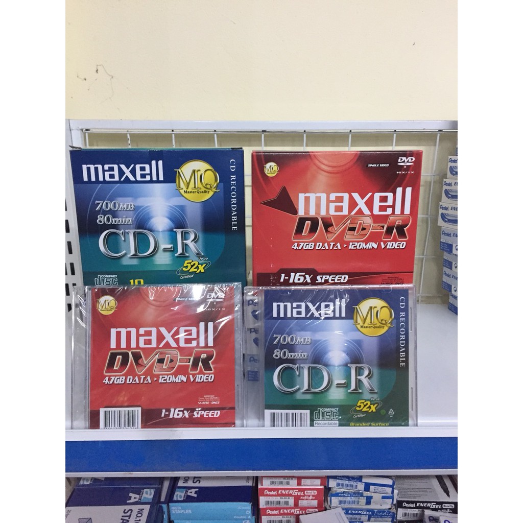 Đĩa CD-DVD Maxell hộp 10 chiếc