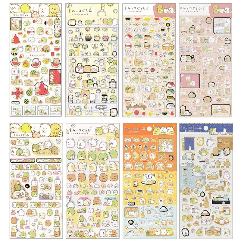 Hình dán Sumikko Gurashi xinh xắn trang trí sổ tay/nhật ký DIY