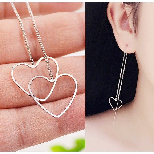 Khuyên Hình học xỏ Thanh dây xinh xắn
