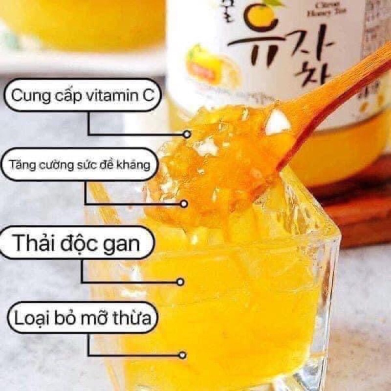Trà Mật Ong Chanh,Gừng Hàn Quốc Hũ 1000gr-Bán Chạy Số 1 Tại Hàn Quốc-Tốt Cho Sức Khoẻ,Cung Cấp Nhiều Vitamin C
