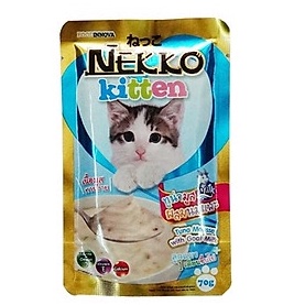 Pate cho mèo con Nekko Kitten đủ vị - Túi 70gr