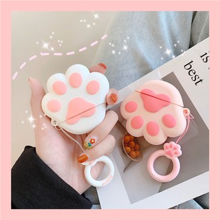 Cat Claw Silicone Airpods Case Cover with Ring for Apple Airpods