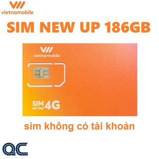 Sim 4G vietnamobile siêu thánh UP 180GB không có tài khoản sử dụng toàn quốc