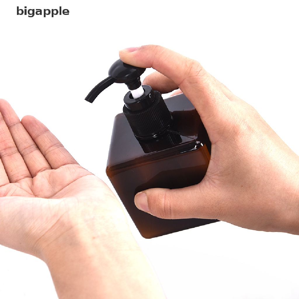 Bình Nhựa Rỗng Hình Vuông Đựng Dầu Gội Sữa Tắm Dung Tích 250ml Tiện Dụng