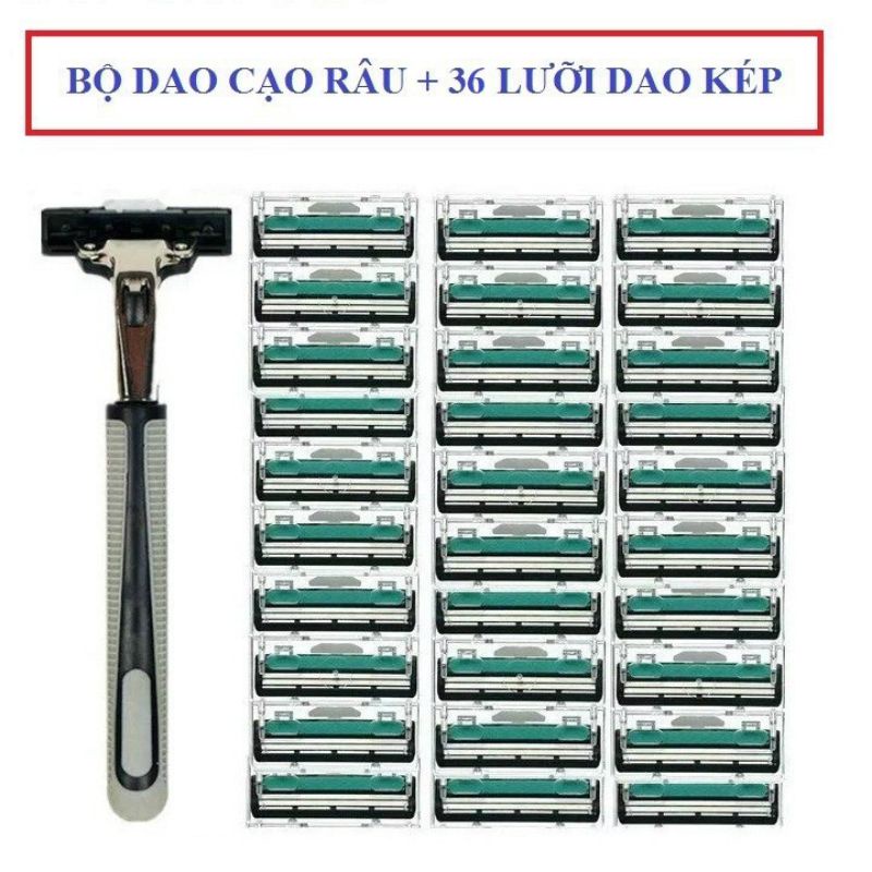 Bộ cạo râu đa năng 36 lưỡi Tặng Kèm Tuýp Dưỡng