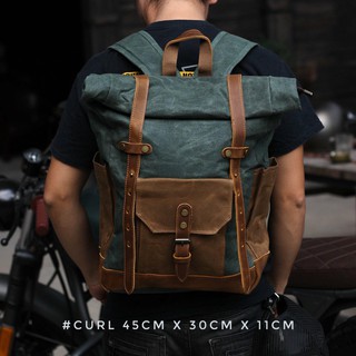 Balo canvas da bò thật chống nước [ bảo hành 5 năm toàn quốc ]