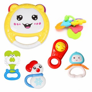 Đồ chơi xúc xắc lục lạc tập cầm cho bé sơ sinh set 7 món toyshouse 776-27 - ảnh sản phẩm 1