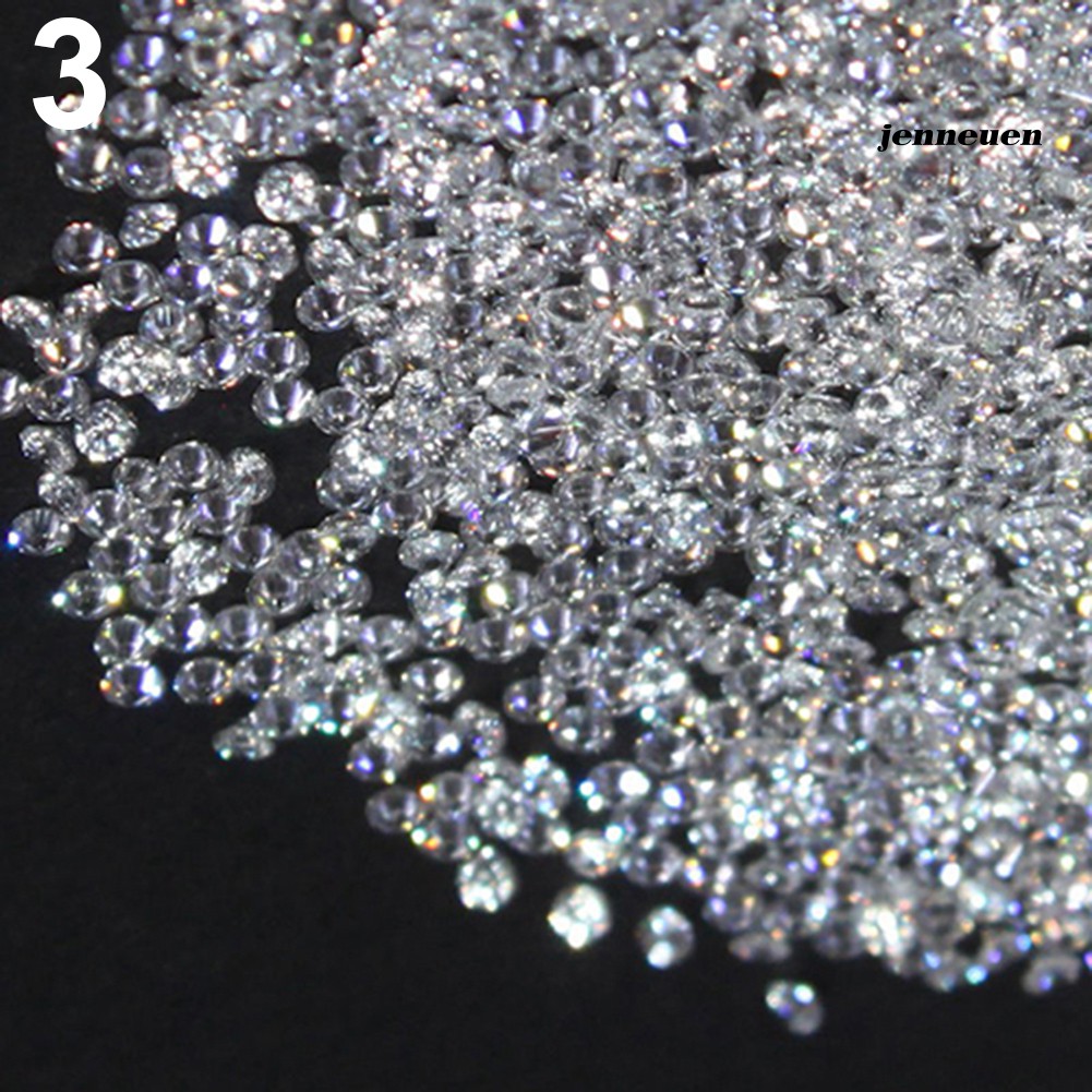 Bộ 300 hạt cườm đính đá hiệu ứng 3D 1.2MM trang trí móng tay cho nữ