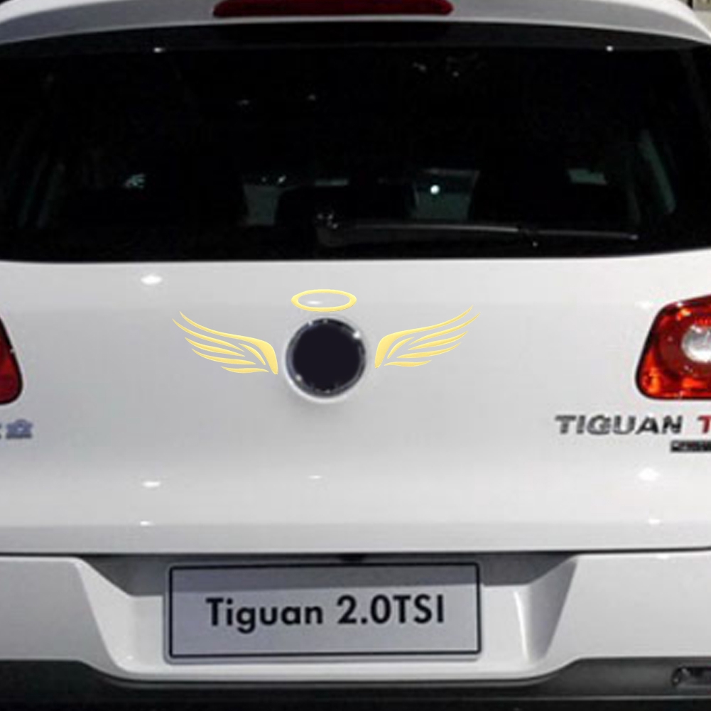 Decal dán trang trí hình đôi cánh thiên thần 3D cho xe hơi / Laptop / iPad | BigBuy360 - bigbuy360.vn