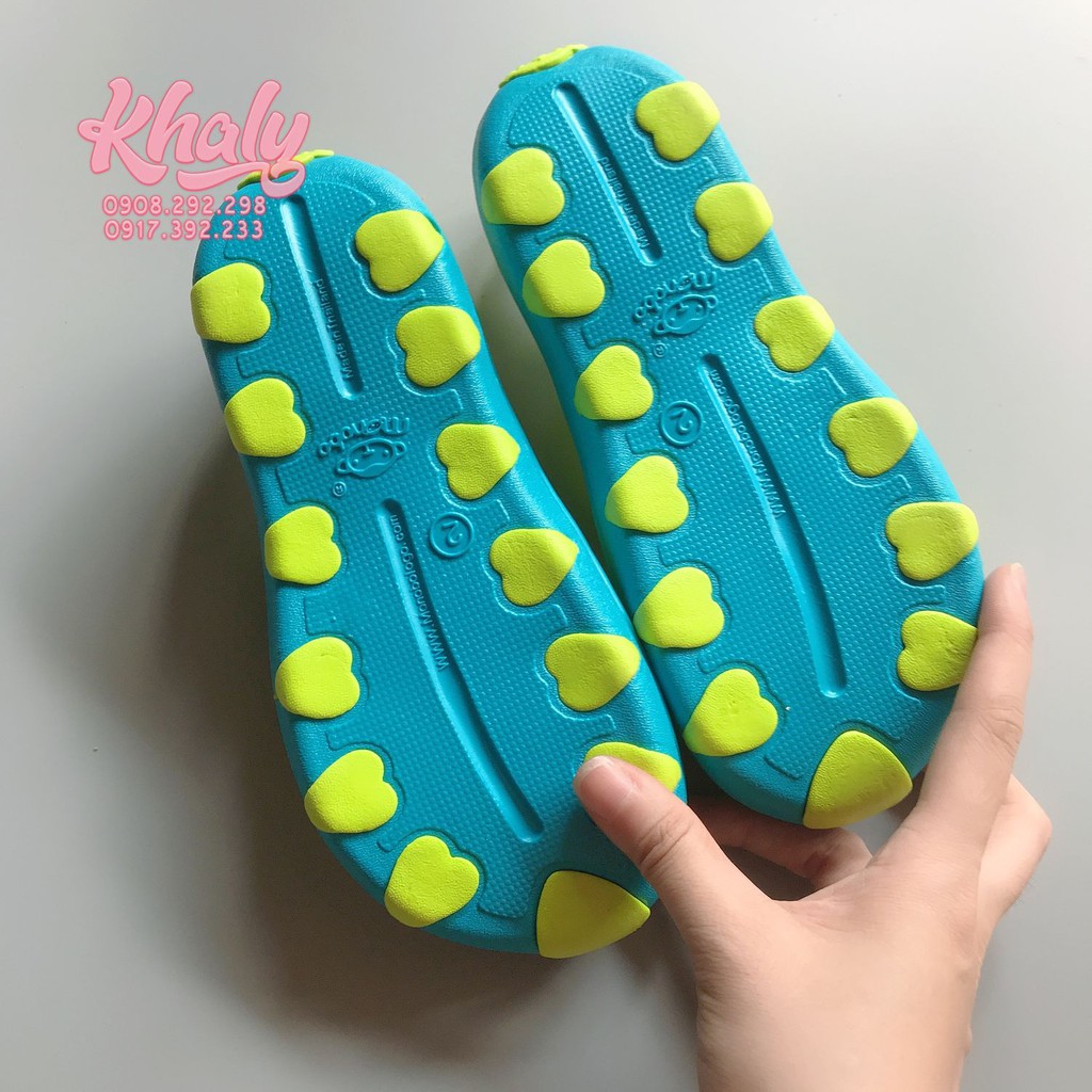 Giày bít mũi Monobo màu xanh lá size đôi 32-33 dành cho bạn nữ, bạn gái (Thái Lan) - GIAYMNBOXL