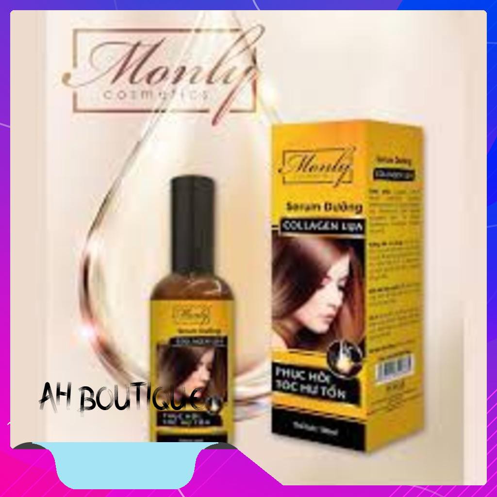 Serum Dưỡng tóc Collagen Lụa Phục hồi tóc hư tổn MONLY