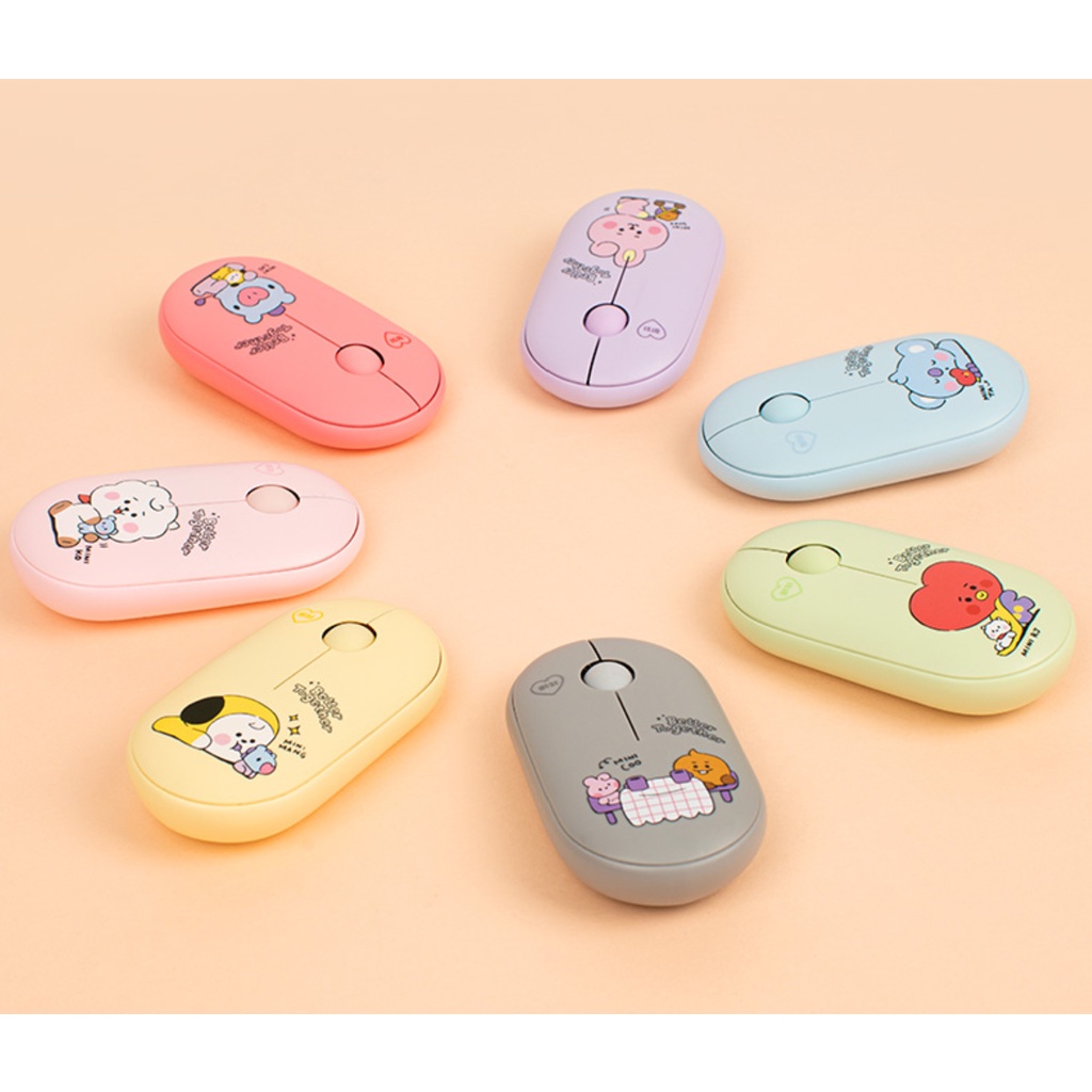 CHUỘT KHÔNG DÂY BT21 BABY VER 3 2021 CHỐNG ỒN KẾT NỐI BLUETOOTH VÀ USB Beens Company