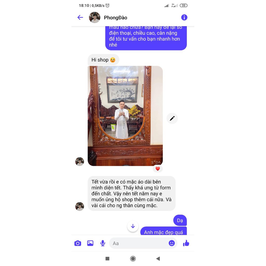 Áo dài nam cách tân hoạ tiết thêu