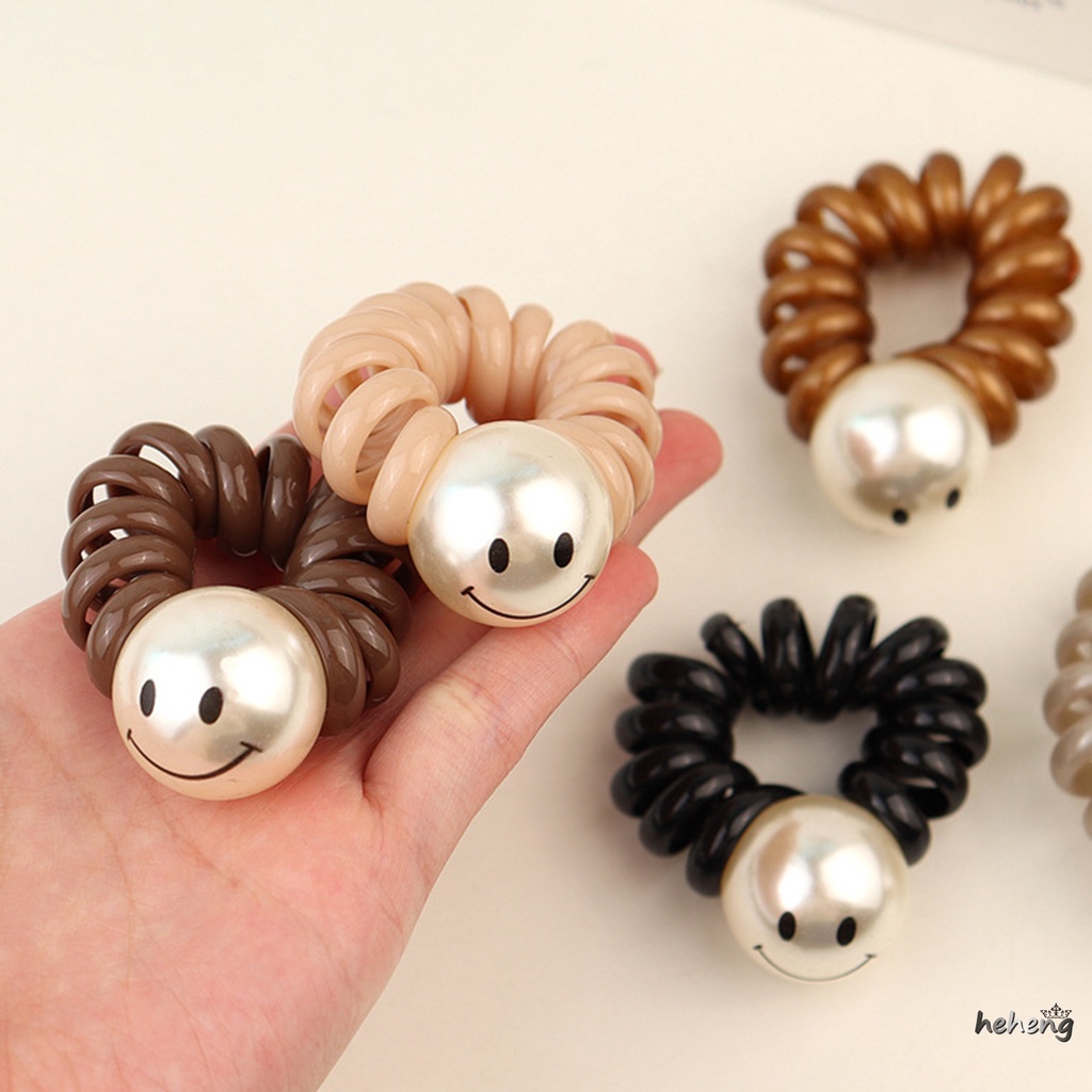 Dây Cột Tóc Đính Ngọc Trai Xinh Xắn Quyến Rũ Phù Hợp Cho Trang Trí Tóc