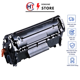 Hộp Mực, Cartridge 12A-Dùng Cho Máy In (Canon 2900, HP 1020, 3055, 1319,1010 ,1018) - CÓ LỖ ĐỔ MỰC VÀ LỖ ĐỔ MỰC THẢI