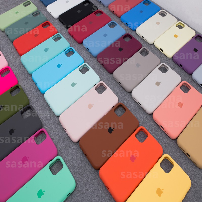 Ốp điện thoại silicon màu trơn cho iPhone 12 12 PRO MAX /12MINI /11 Pro Max X XS Max XR 7 8 6s 6P 7P 8P | BigBuy360 - bigbuy360.vn