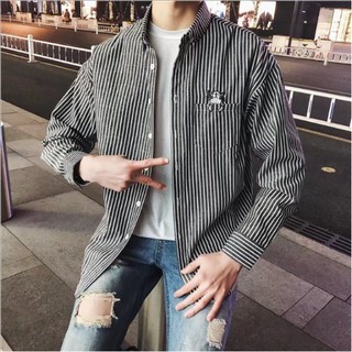 Áo sơ mi nam kẻ sọc dài tay