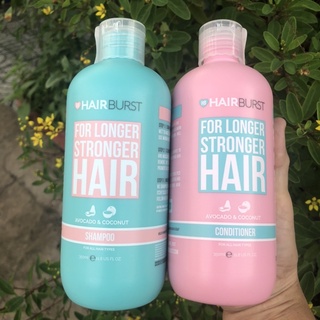 Bộ dầu gội xã HAIRBURST FOR LONGER STRONGER CẢI THIỆN RỤNG TÓC 350mlx2