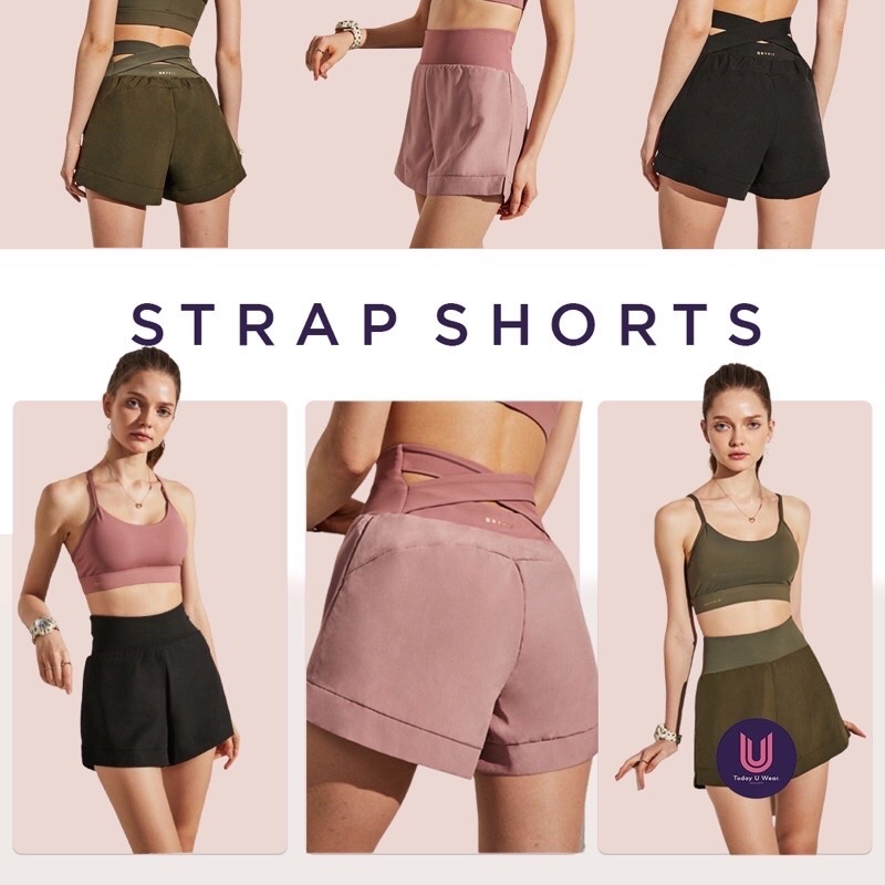 Quần Tập Gym Yoga Thể Thao Strap Shorts (co dãn tốt, chất liệu thoáng mát)