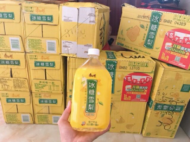 Nước ep Lê đường phèn chai 1000ml nước trái cây tự nhiên thơm ngon nguyên chất