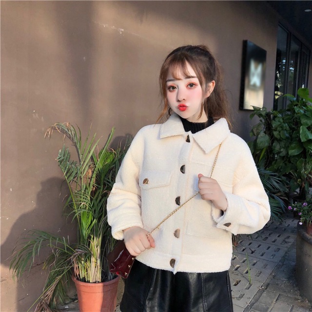 Áo khoác lông xù