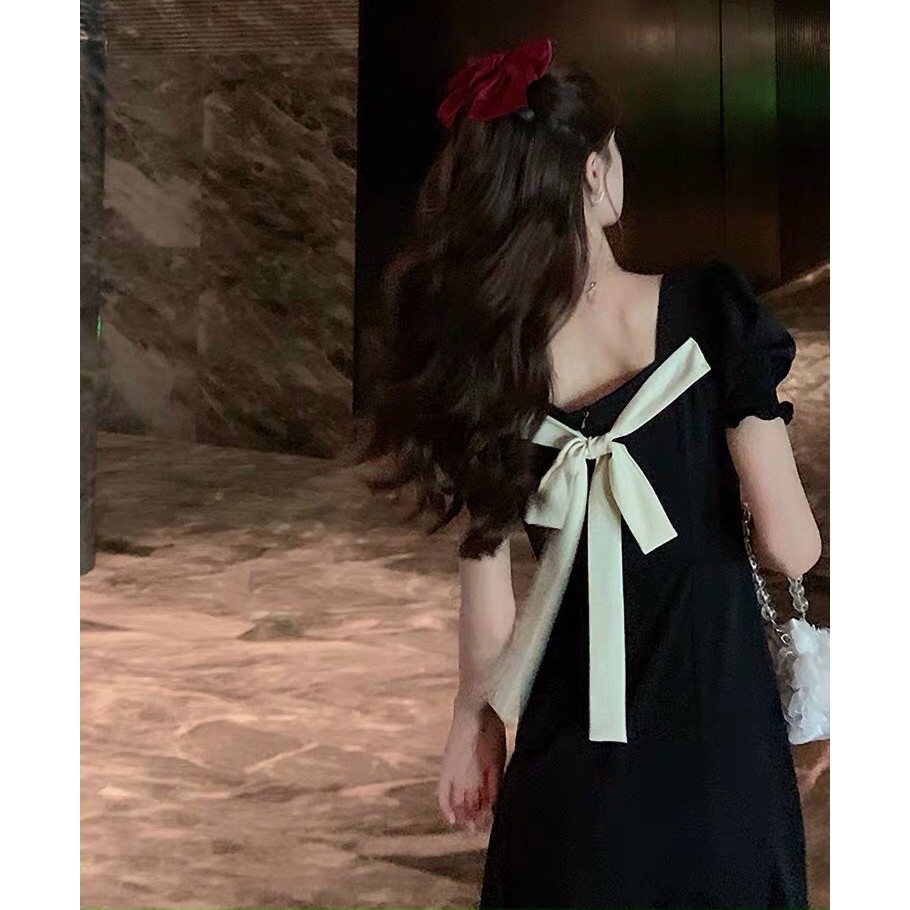 Đầm maxi lưng thắt nơ | BigBuy360 - bigbuy360.vn