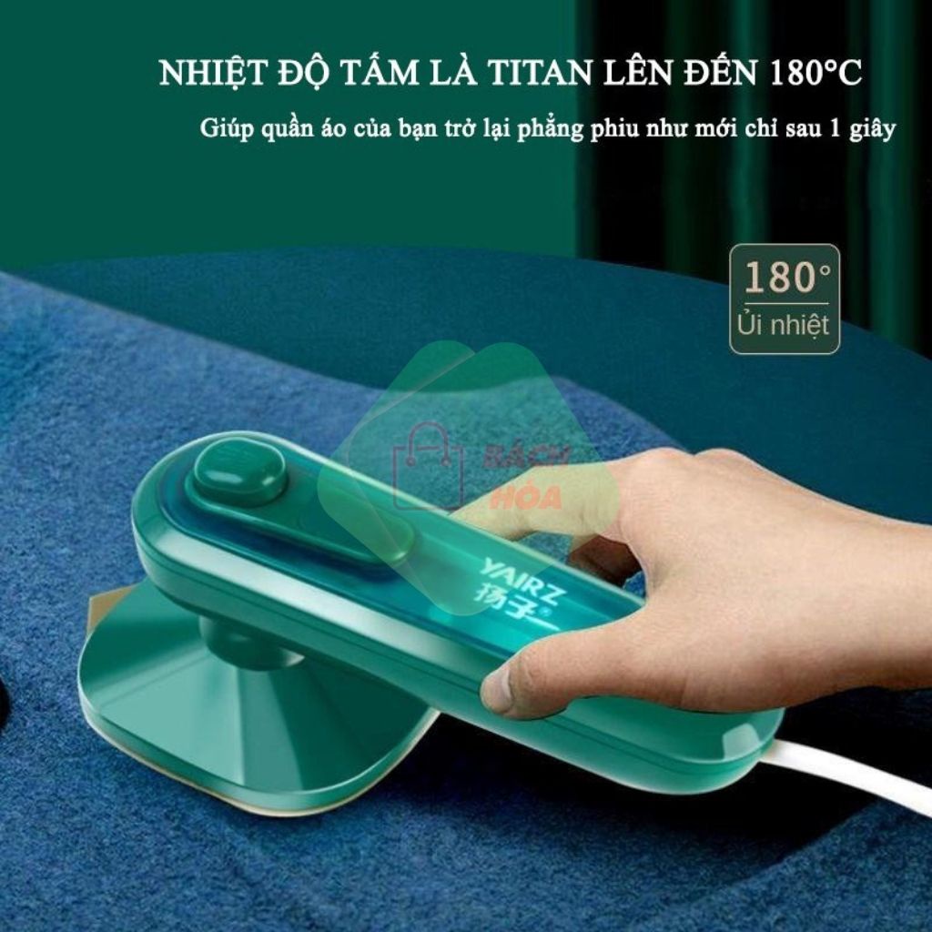 Bàn Là Hơi Nước Cầm Tay Mini, Bàn Ủi Quần Áo Hơi Nước Công Suất 33W Cao Cấp, Đa Năng, Tiện Dụng